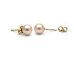 Perlen Ohrstecker Pink<br>Perlen Gre<br>6.0 - 7.0 mm