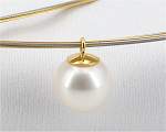 Seilcollier mit Perle<br>Perlen Gre<br>10.0 - 11.0 mm