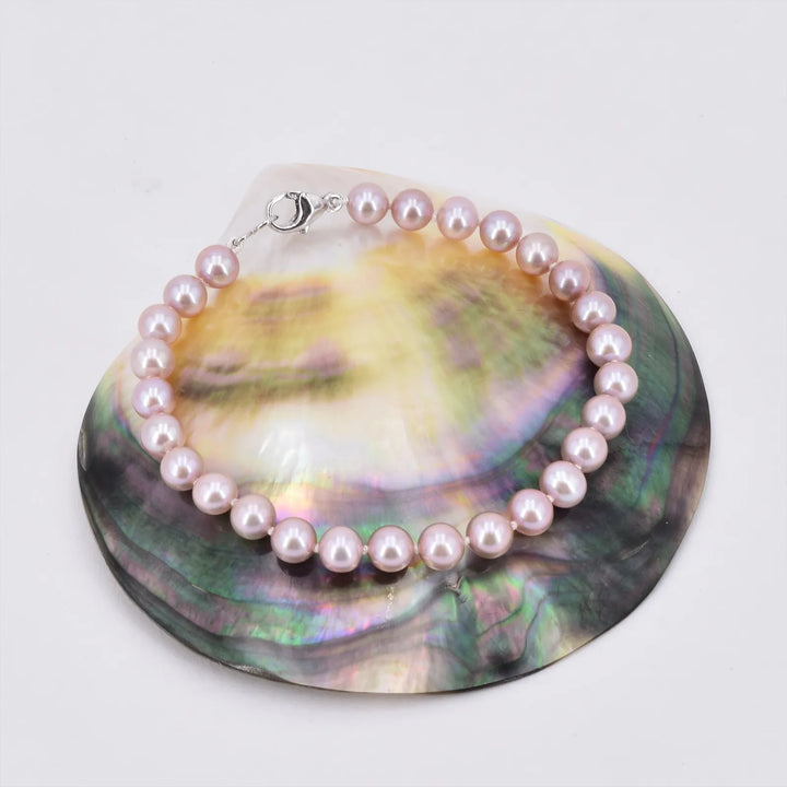 Perlenarmband lila