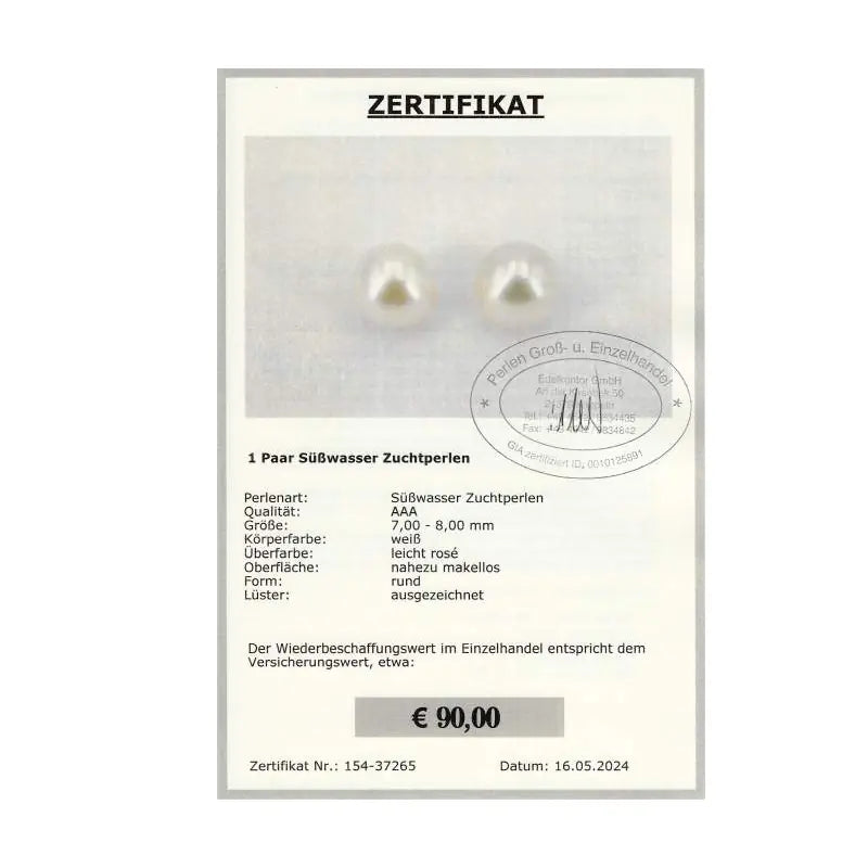 Online Shop für Perlen Zertifikat