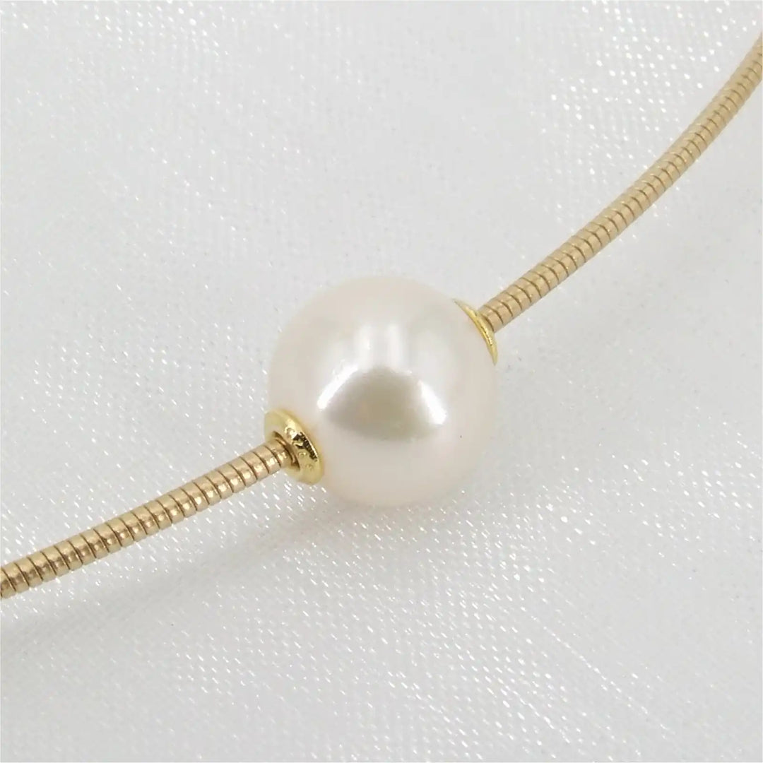 Zuchtperlenschmuck, Omegakette mit Perle