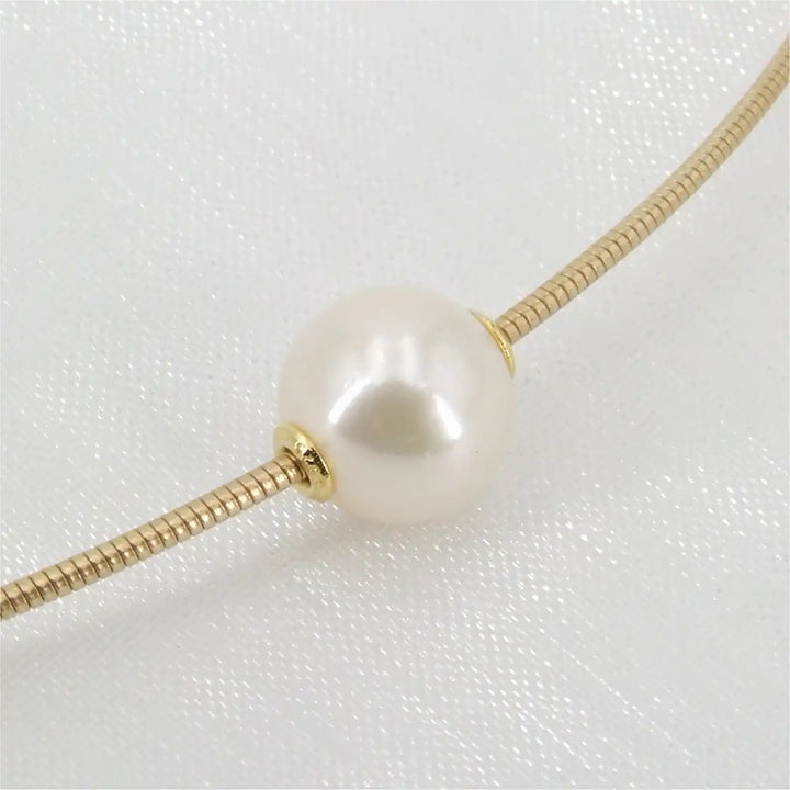 Zuchtperlenschmuck, Omegakette mit Perle