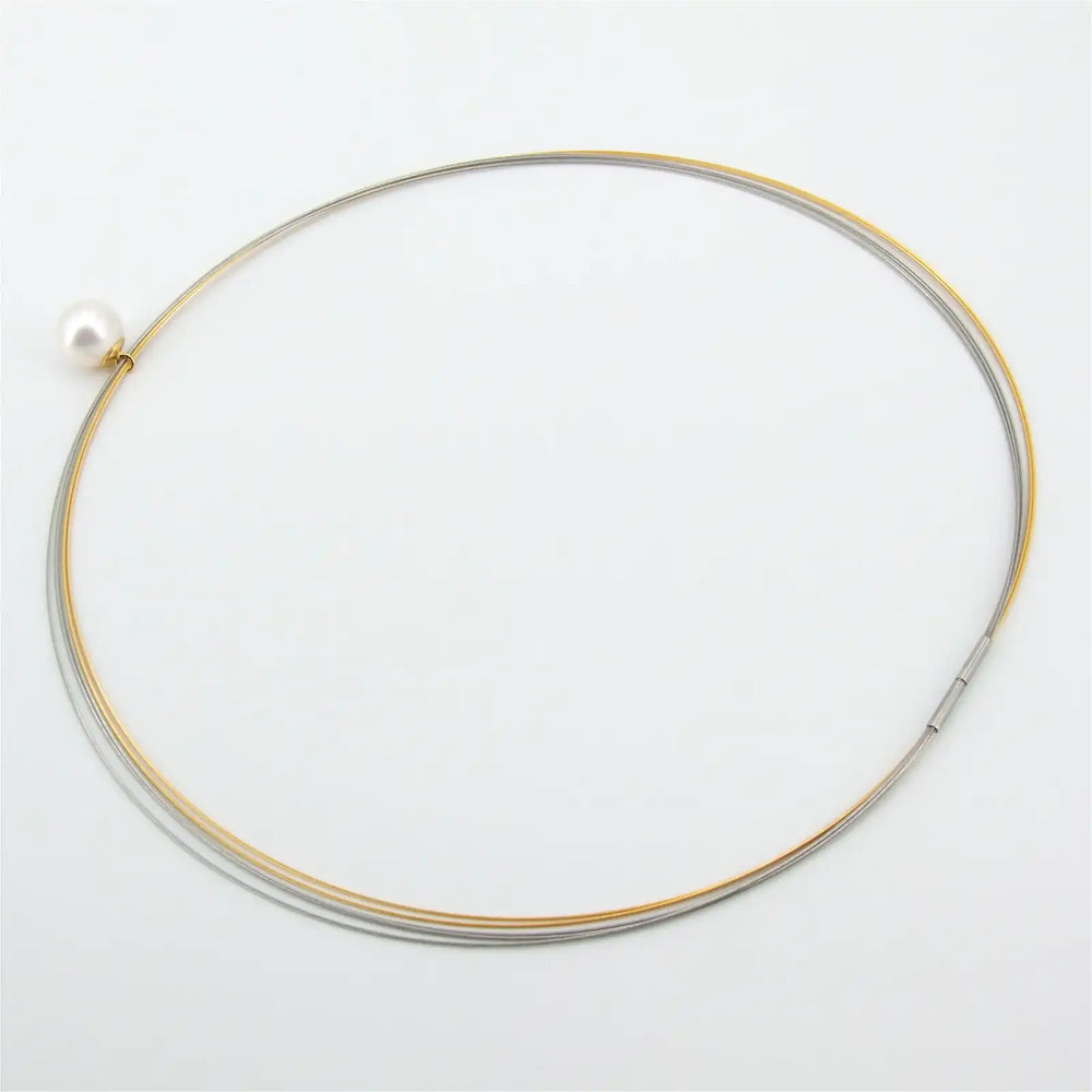 Seilcollier mit Perle