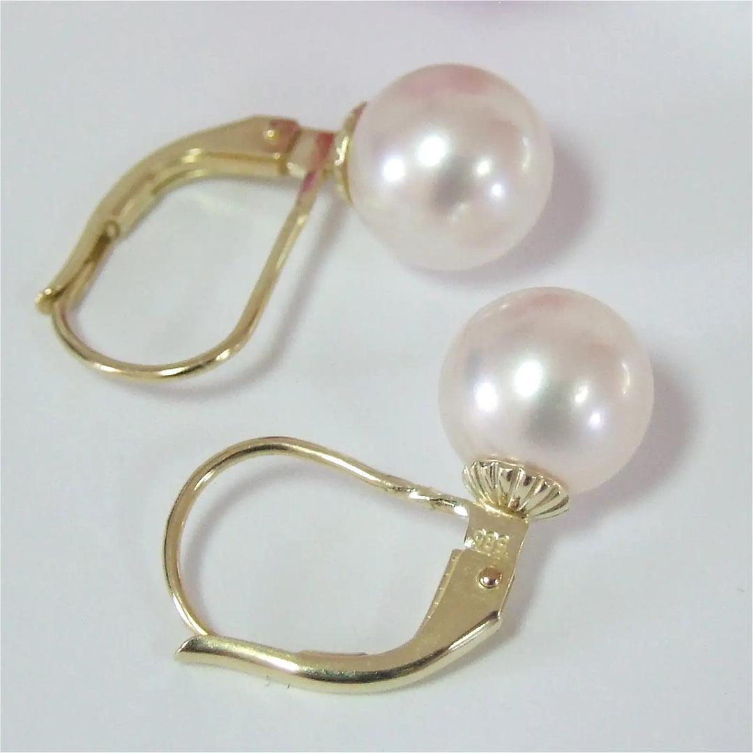 Perlen Ohrringe Gold