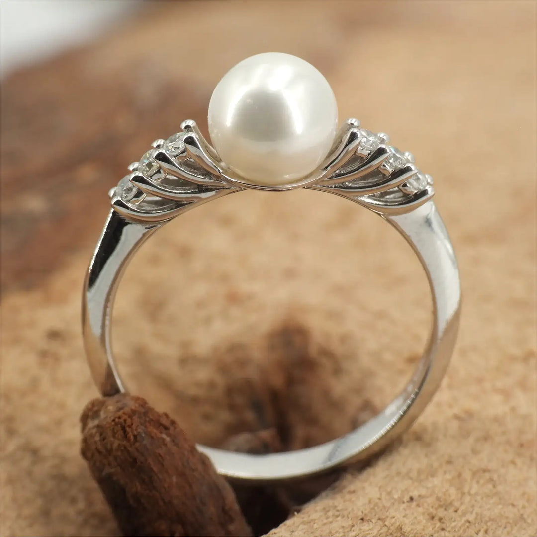 Diamant Perlenring