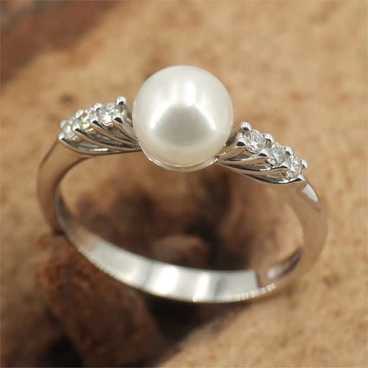 Diamant Perlenring