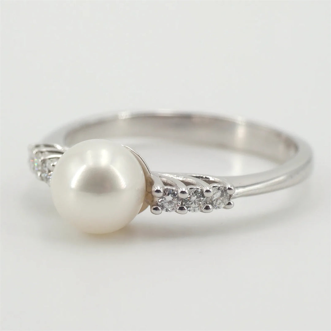Diamant Perlenring