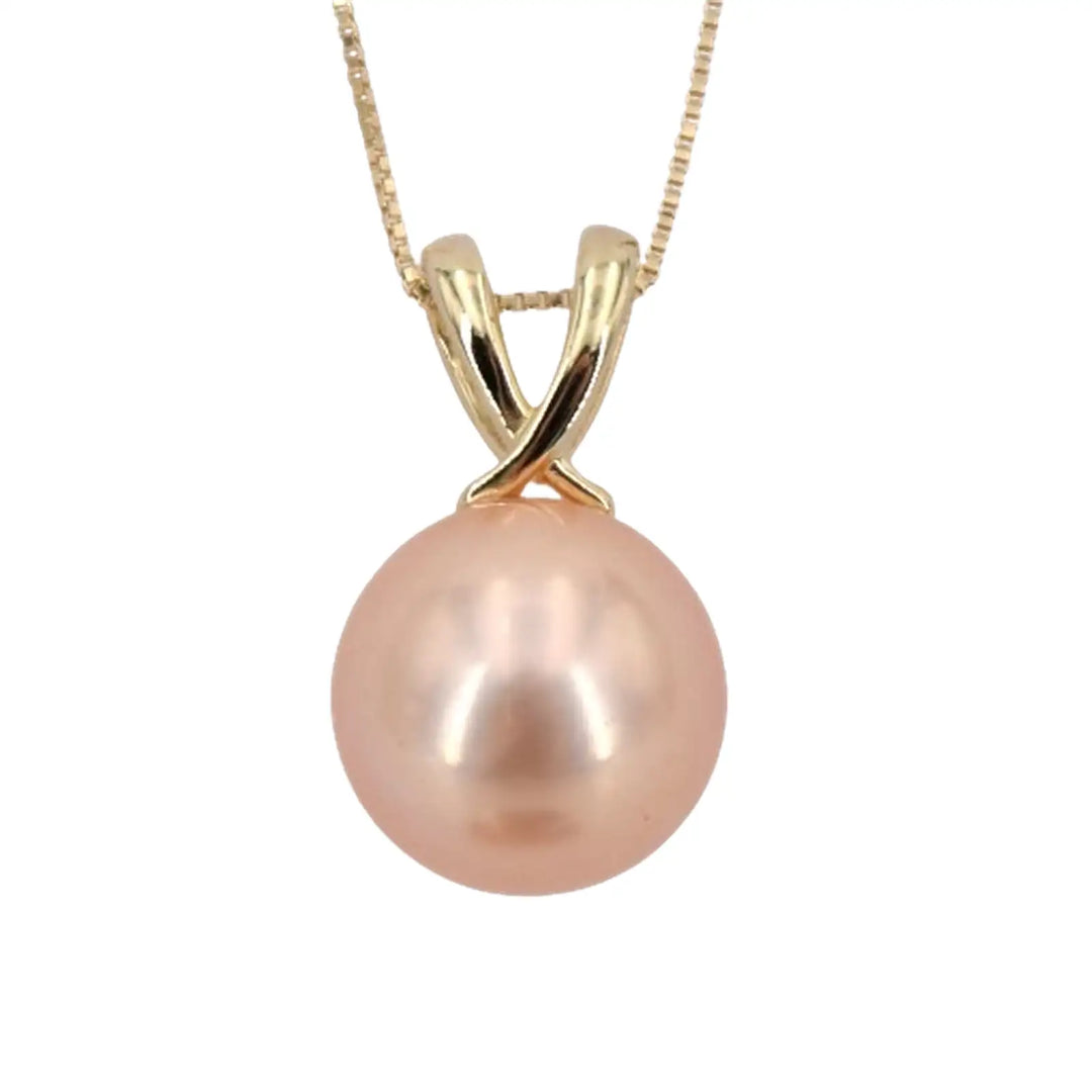 Anhänger mit Perle rosa
