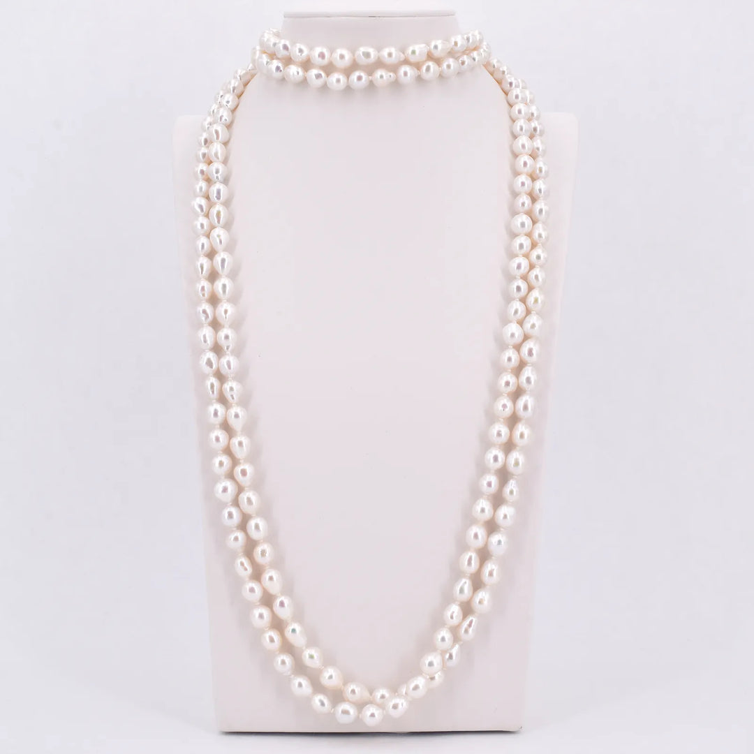 Lange Perlenkette Damen