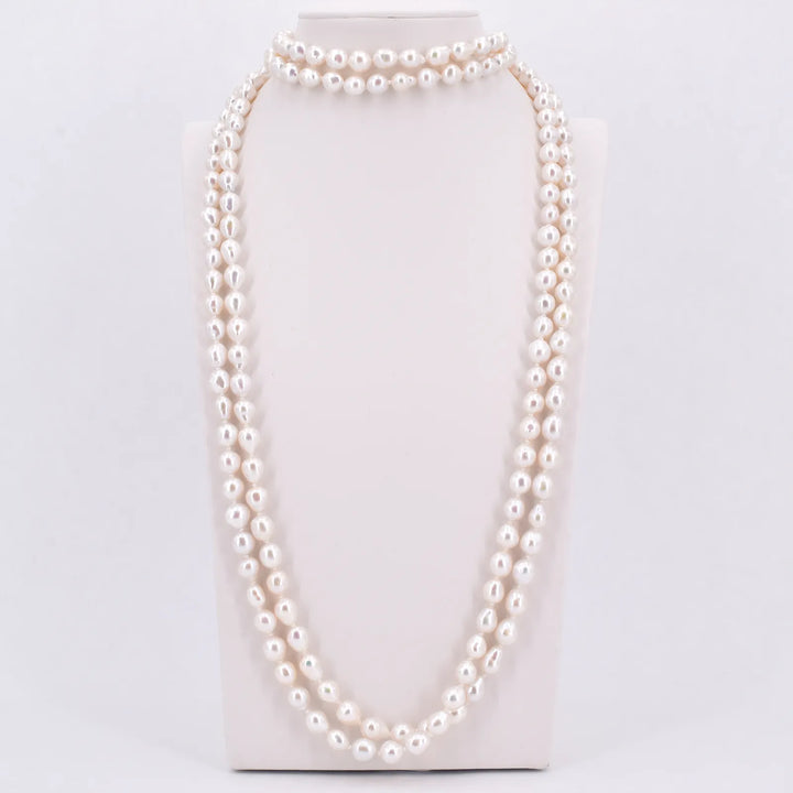 Lange Perlenkette Damen