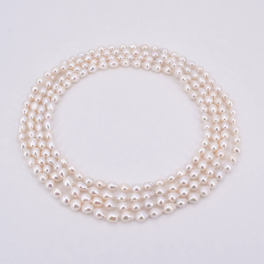 Lange Perlenkette Damen