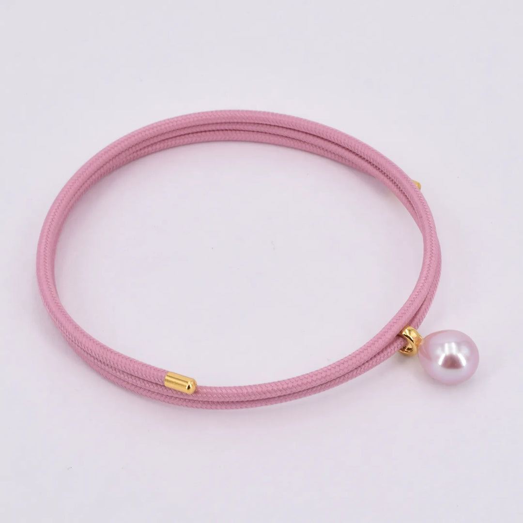 Perlenhalsband rosa