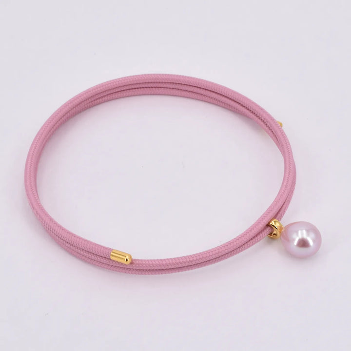 Perlenhalsband rosa