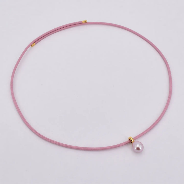 Perlenhalsband rosa