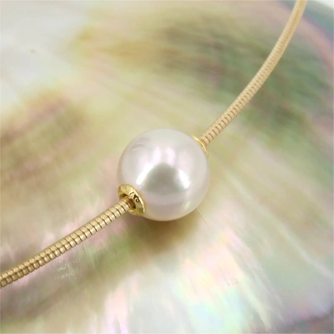 Perlen Schmuck Omegakette mit Akoya Perle