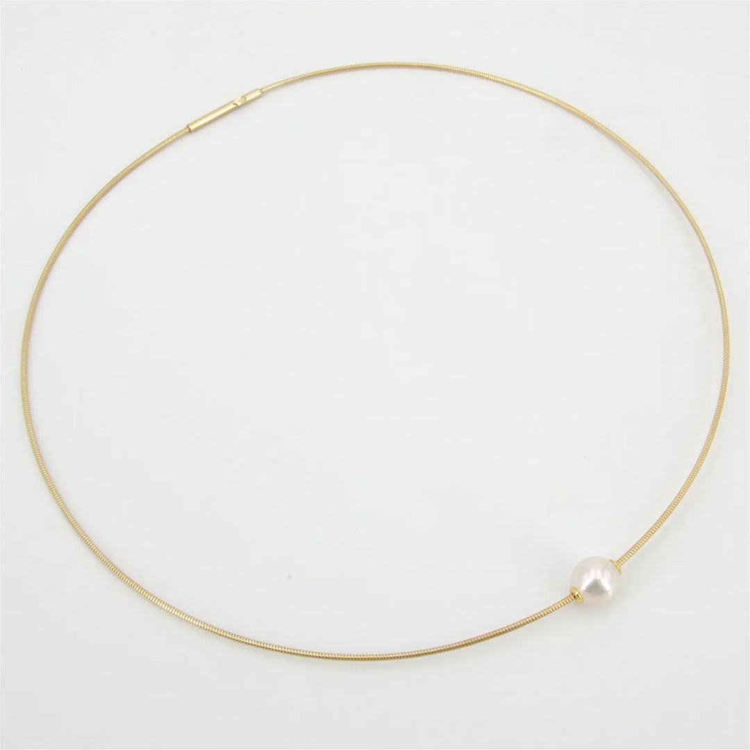 Perlen Schmuck Omegakette mit Akoya Perle