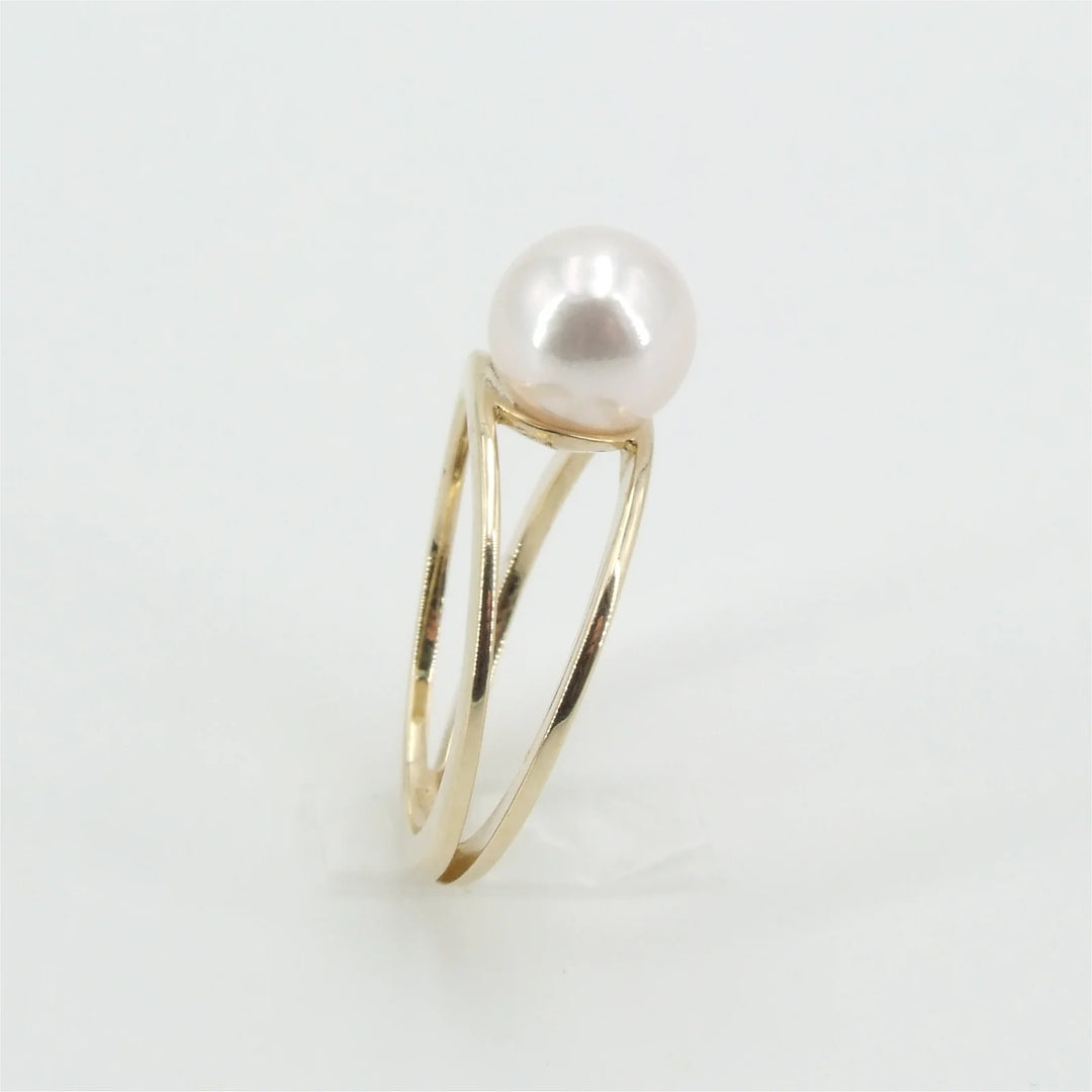 Gelbgold Akoya Perlen Ring