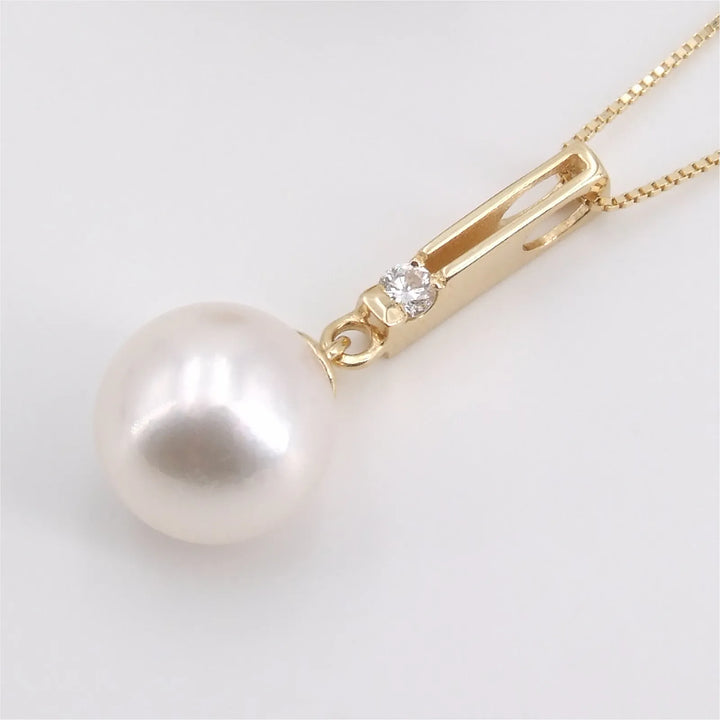 Akoyaperlen Diamant Anhänger