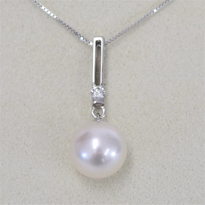 Akoyaperlen Diamant Anhänger