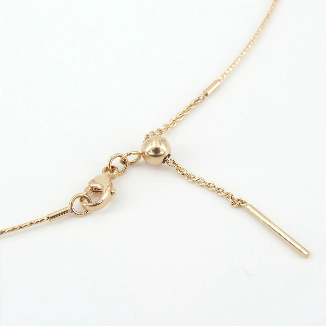 Gelbgold Omegakette mit Südseeperle