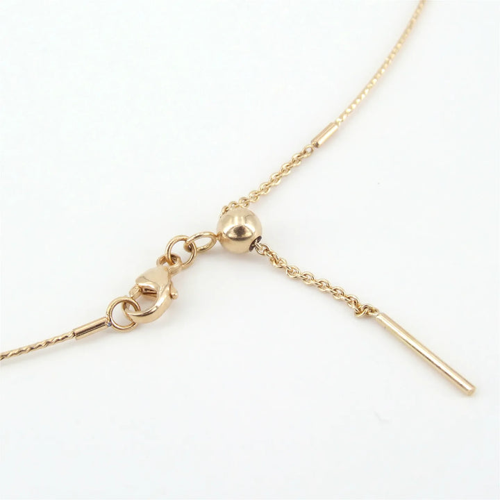 Gelbgold Omegakette mit Südseeperle