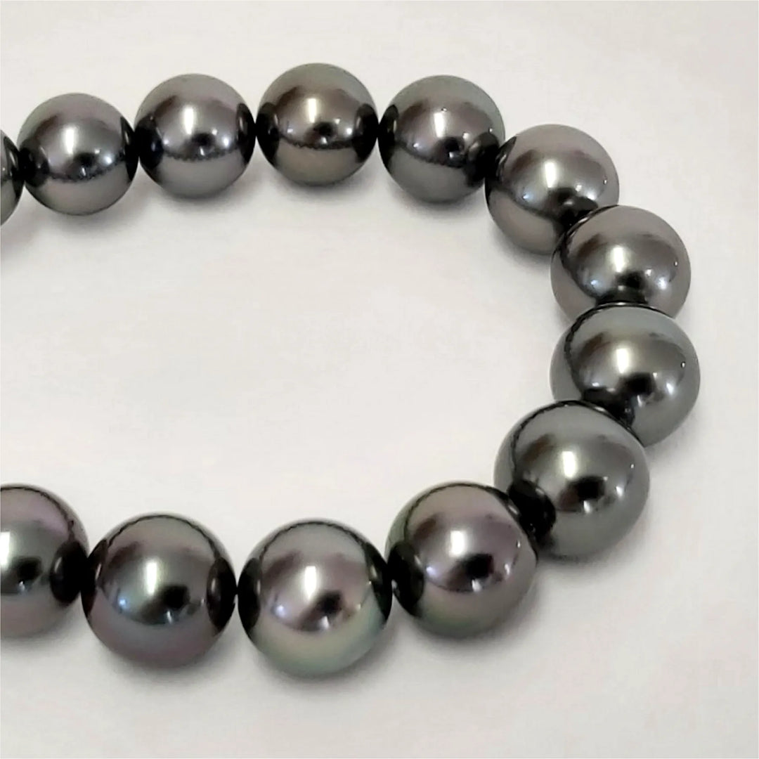 Tahitiperlen Collier dunkel