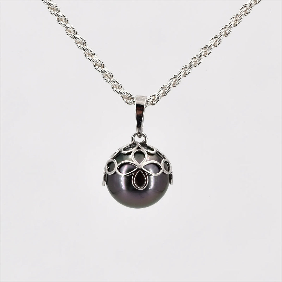 Kette mit Tahitiperlen Anhänger