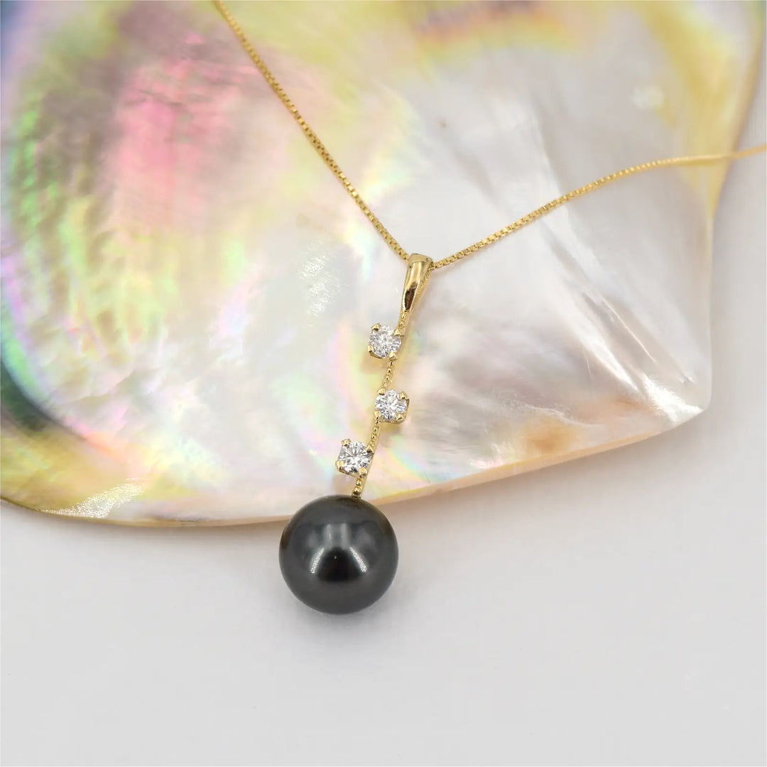 Tahiti Perlen Diamant Anhänger