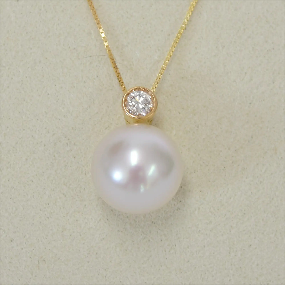 Gold Collier mit Südsee Zuchtperle