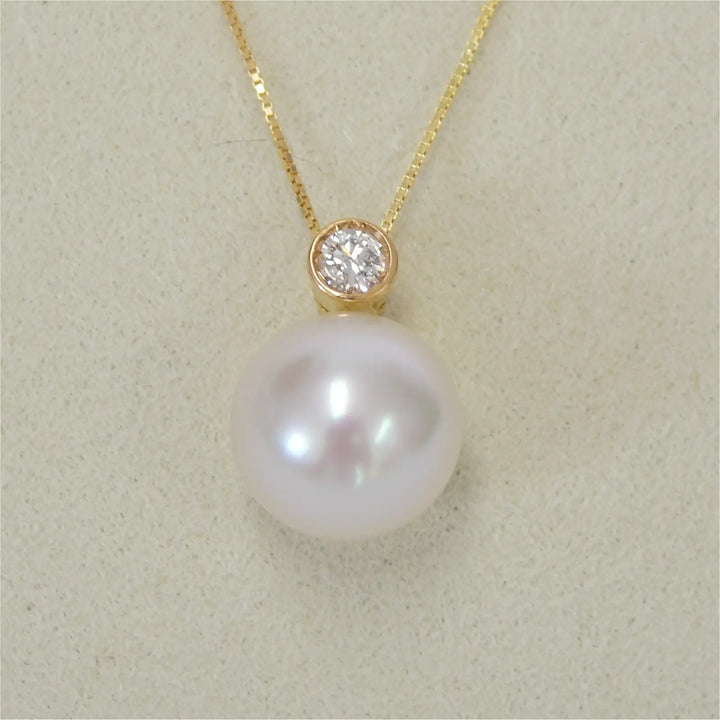 Gold Collier mit Südsee Zuchtperle