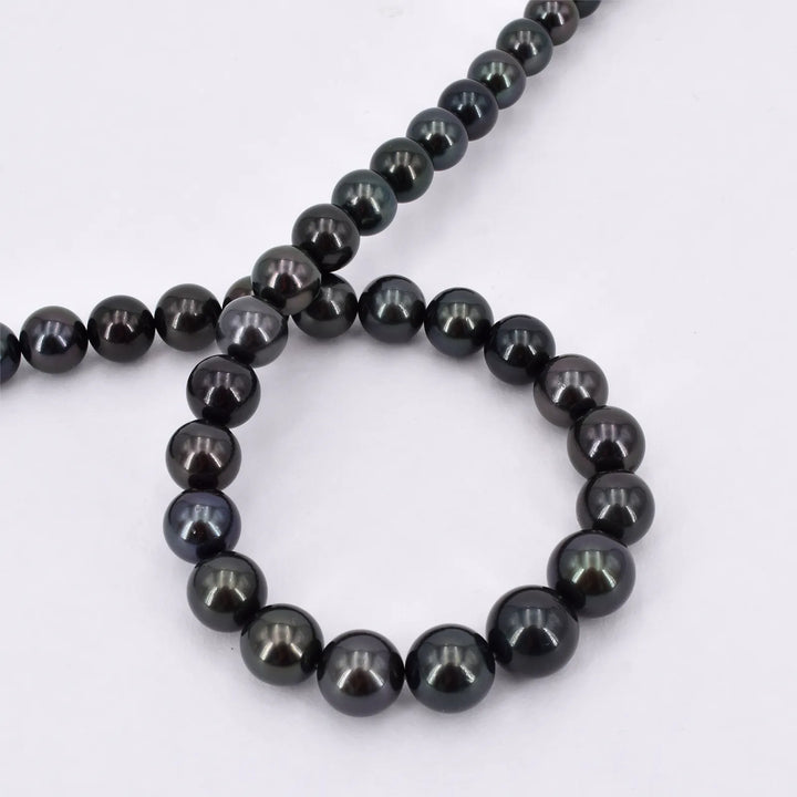 Schwarze Tahiti Perlenkette