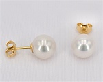Perlenohrstecker<br>750er Gelbgold<br>Perlen 9.0 - 10.0 mm