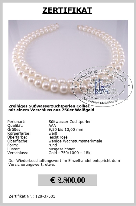 Doppelreihige Perlenkette sicher online kaufen