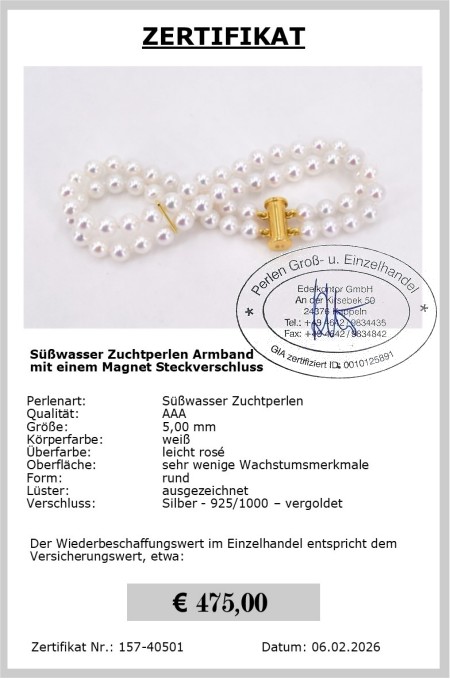 Zuchtperlen Armband vom Edelkontor