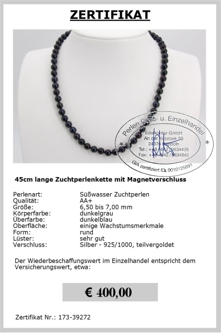 Zuchtperlenkette vom Edelkontor