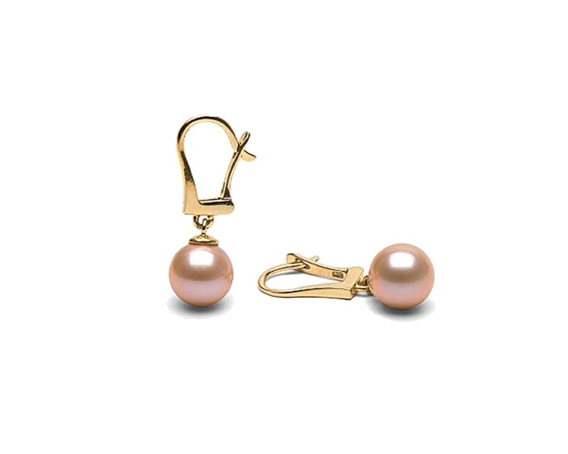 Perlen Ohrringe in rosa online kaufen