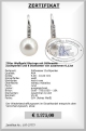 Diamant Ohrringe mit Perlen aus 750er Gold
