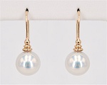 Perlenohrringe weiß in 585er Gold kaufen