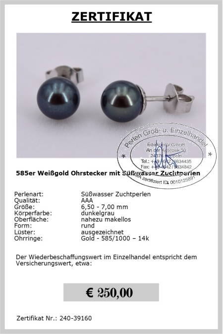 Ohrstecker mit Perlen online bestellen bei Edelkontor