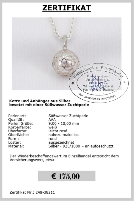 Kette mit Perlenanhnger von Edelkontor