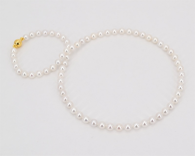 Perlenkette Damen echt, L�nge 40 cm - Edelkontor