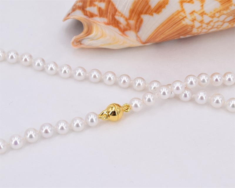 Perlenkette Damen echt, L�nge 40 cm - Edelkontor