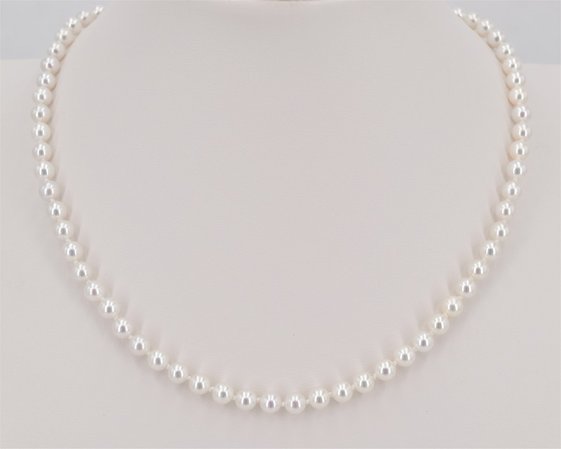 Perlenkette Damen echt, L�nge 40 cm - Edelkontor