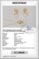 Akoya Zuchtperlen Set mit Diamanten 0,15 ct | Perfekt Rund 8,5 - 9,0 mm AAA | Set Gold 750er - 18K