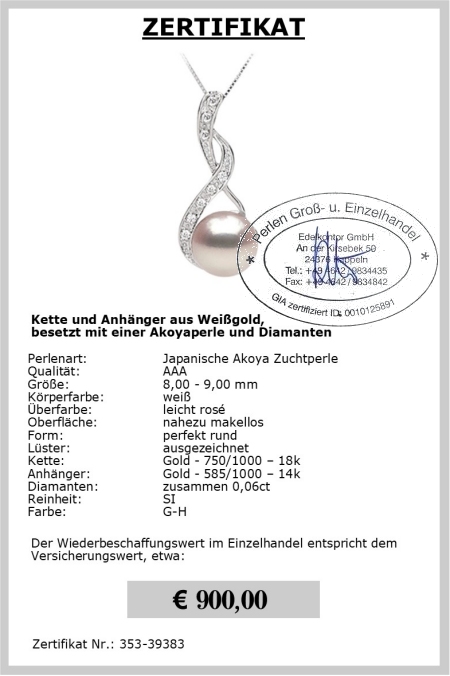 Brillant Perlen Anhnger vom EdelKontor