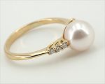 Ring mit Perle<br>Perlen Größe<br>8.0 - 8.5 mm