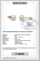 Edle Perlen Ohrstecker mit Akoyaperlen | Perfekt Rund 6,5 - 7,0 mm AAA | Ohrstecker Gold 750er - 18K