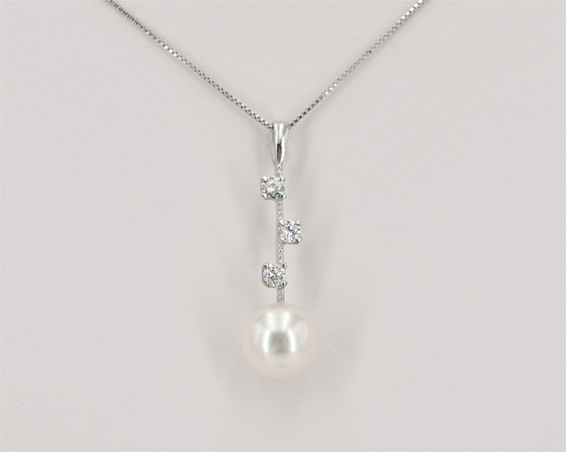 Perlen Anh�nger echt mit Akoyaperle 7.5 - 8.0 mm