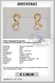 Perlenohrstecker Gold mit Diamanten 0,10 ct | Perfekt Rund 8,5 - 9,0 mm AAA | Ohrstecker Gold 750er