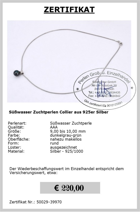 Swasser Kette dunkelgrau bei Edelkontor